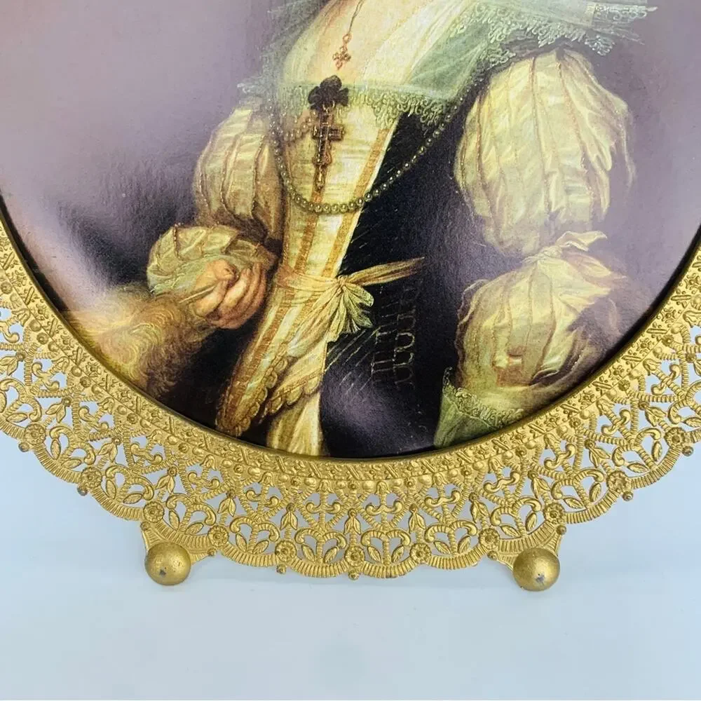 Antique gilded filigree